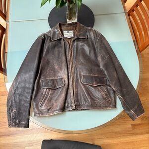 Great leather old school Bomber jacket.